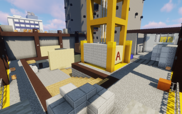 В Minecraft воссоздали карту Vertigo из CS:GO