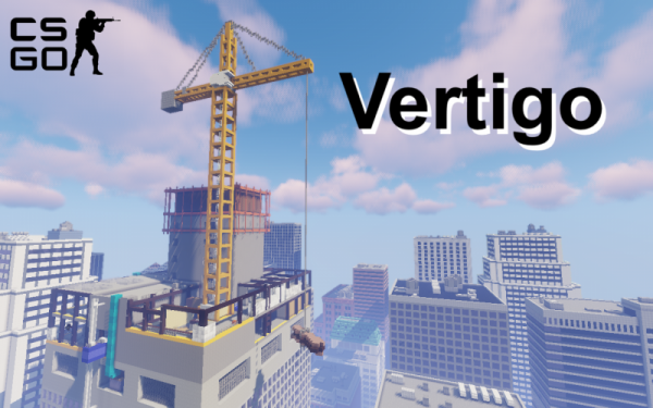 В Minecraft воссоздали карту Vertigo из CS:GO